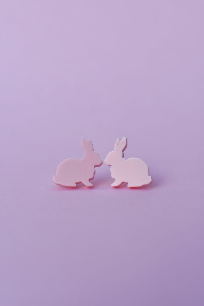 Pauliina Pupu Pienet eläin nappikorvakorut vaaleanpunainen titiMadam Pauliina Pupu Pienet eläin nappikorvakorut vaaleanpunainen titiMadam