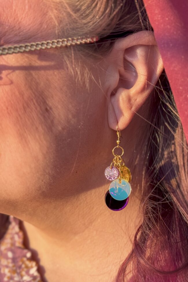 DOP BASIC Golden Lilac moniosaiset glitter korvakorut titiMadam Jewelry DOP BASIC Golden Lilac moniosaiset glitter korvakorut titiMadam Jewelry