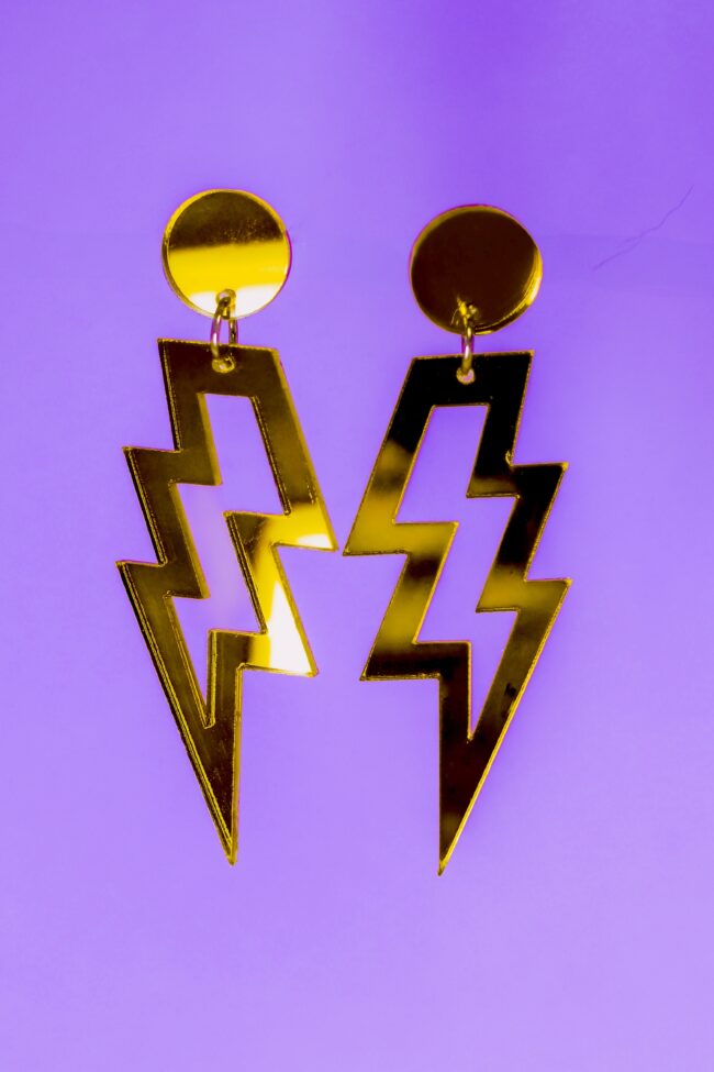 Isot Keltaiset Salama Korvakorut titiMadam Jewelry Isot Keltaiset Salama Korvakorut titiMadam Jewelry