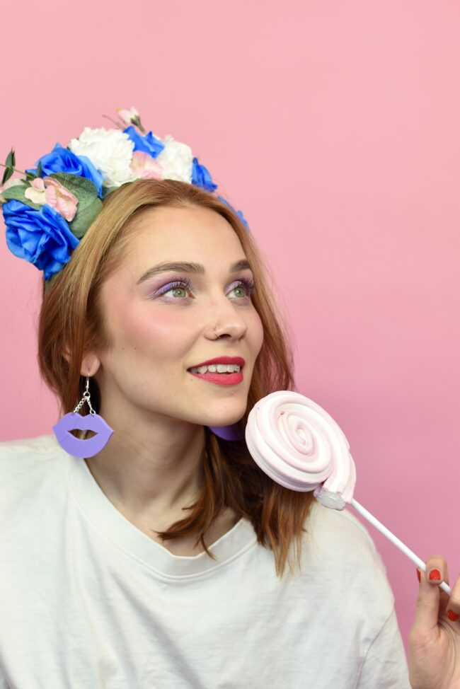 Isot laventelit Huulet korvakorut titiMadam Isot laventelit Huulet korvakorut titiMadam