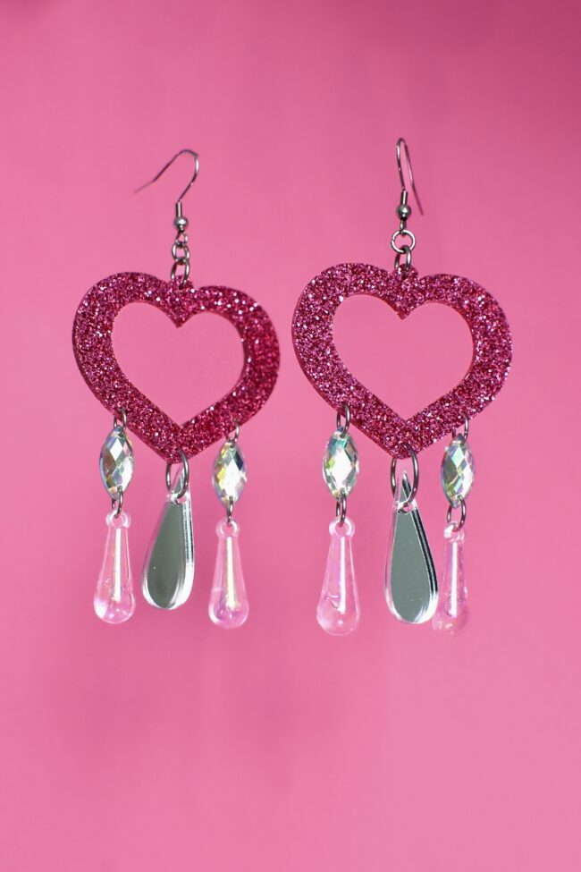 Uniikit Glitter Sydän Lovely korvakorut titiMadam Uniikit Glitter Sydän Lovely korvakorut titiMadam