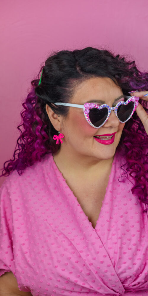 Sydämen muotoiset aurinkolasit koristeilla titiMadam