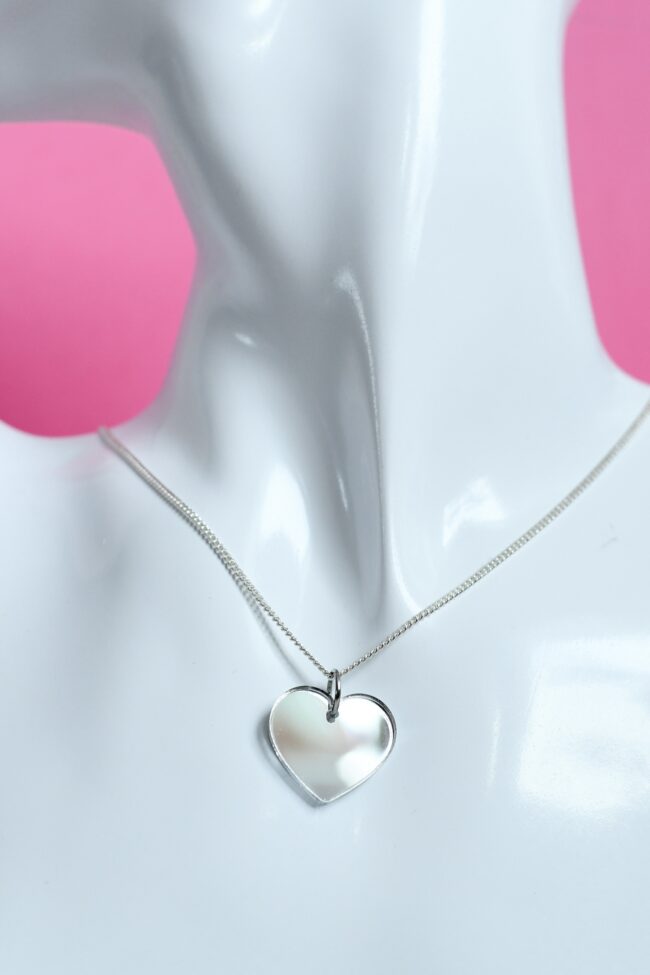 Pieni hopea Sydän Kaulakoru hopea ketju titiMadam Jewelry Pieni hopea Sydän Kaulakoru hopea ketju titiMadam