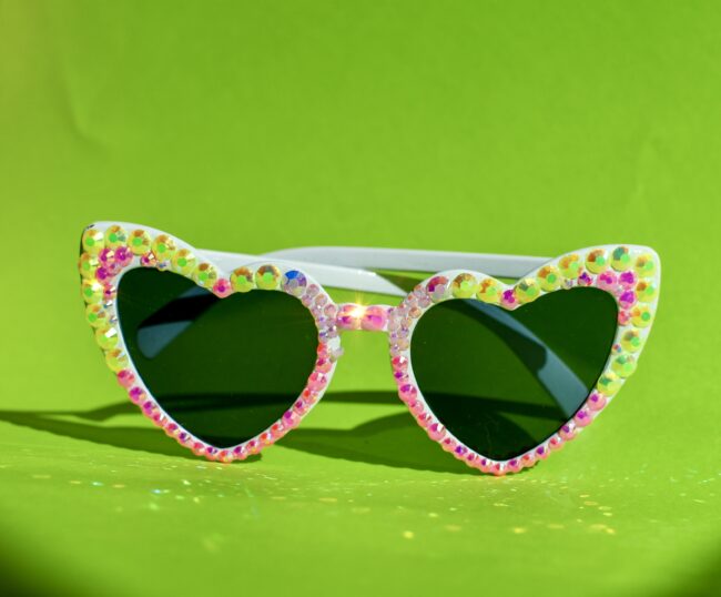 Sydämen muotoiset timantti aurinkolasit titiMadam Jewelry Sydämen muotoiset timantti aurinkolasit titiMadam Jewelry