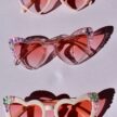 Vaaaleanpunaiset sydämen malliset aurinkolasit titiMadam Jewelry