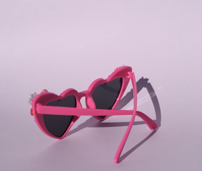 Sydämen malliset pinkit timantti kukka aurinkolasit titiMadam Sydämen malliset pinkit timantti kukka aurinkolasit titiMadam