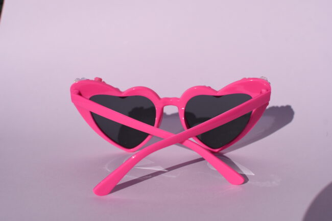 Sydämen malliset pinkit timantti kukka aurinkolasit titiMadam Sydämen malliset pinkit timantti kukka aurinkolasit titiMadam