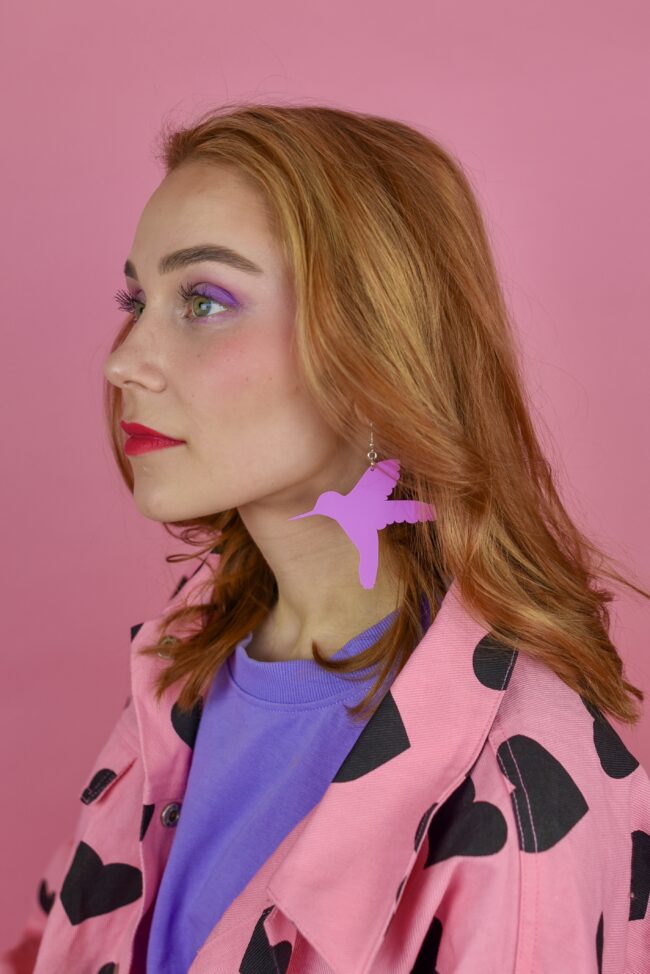 Isot Purkkapinkki Kolibri Korvakorut titiMadam Jewelry Isot Purkkapinkki Kolibri Korvakorut titiMadam Jewelry