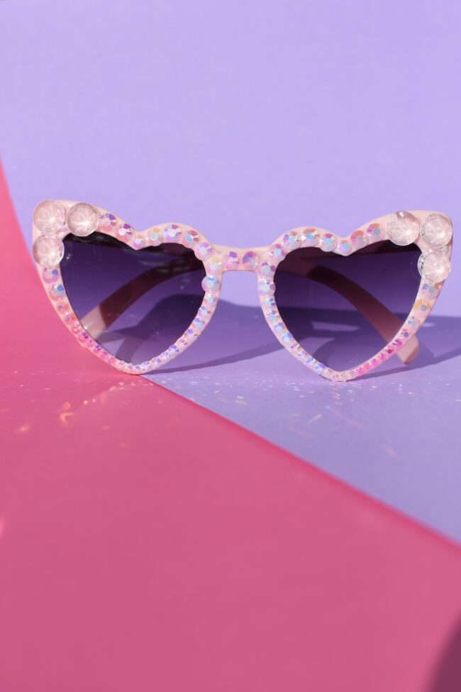 Vaaleanpunaiset sydämen muotoiset timantti aurinkolasit titiMadam Jewelry 6 Vaaleanpunaiset sydämen muotoiset timantti aurinkolasit titiMadam Jewelry