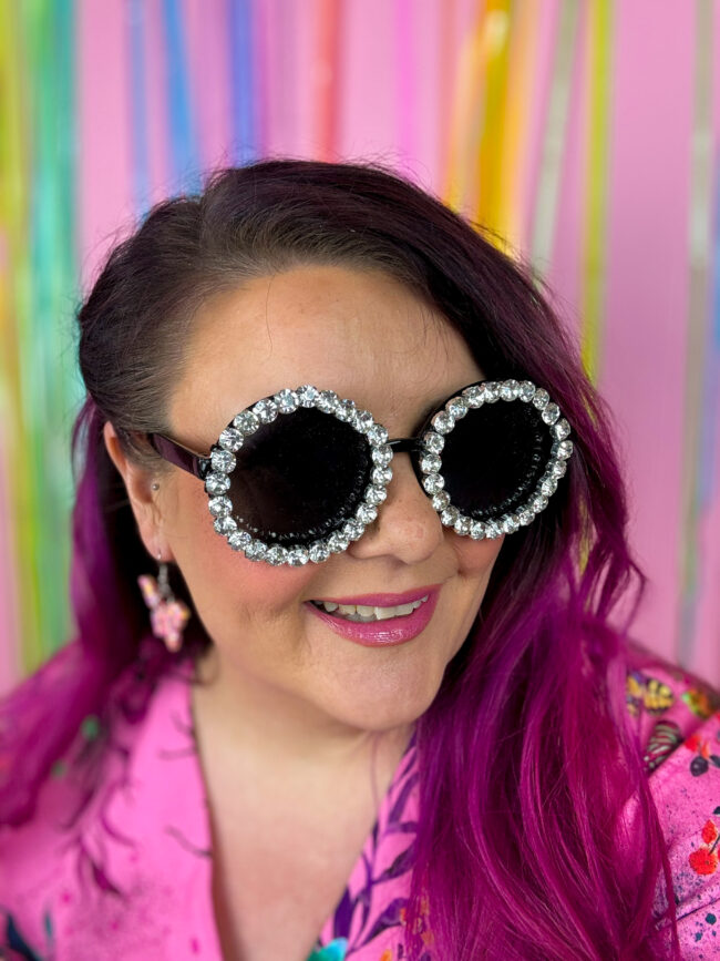 Pyöreät timantti Aurinkolasit titiMadam Pyöreät timantti Aurinkolasit titiMadam