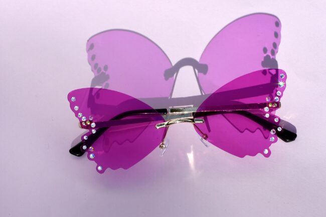 Magentat Perhosen Muotoiset Timantti Aurinkolasit titiMadam Jewelry 5 Magentat Perhosen Muotoiset Timantti Aurinkolasit titiMadam Jewelry