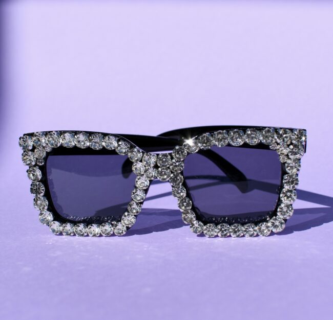 Mustat Timanttikoristeiset Aurinkolasit titiMadam Jewelry Mustat Timanttikoristeiset Aurinkolasit titiMadam Jewelry