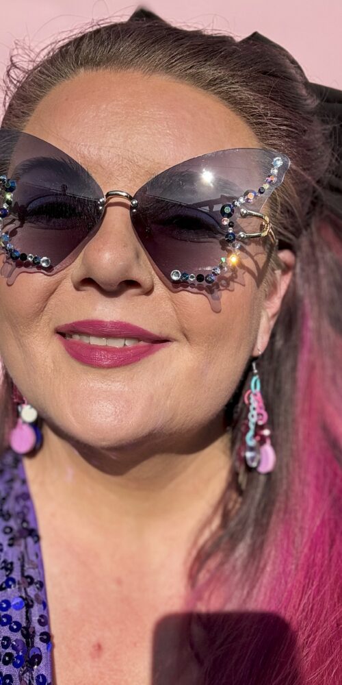 Perhosen malliset mustat timanttiaurinkolasit titiMadam Jewelry