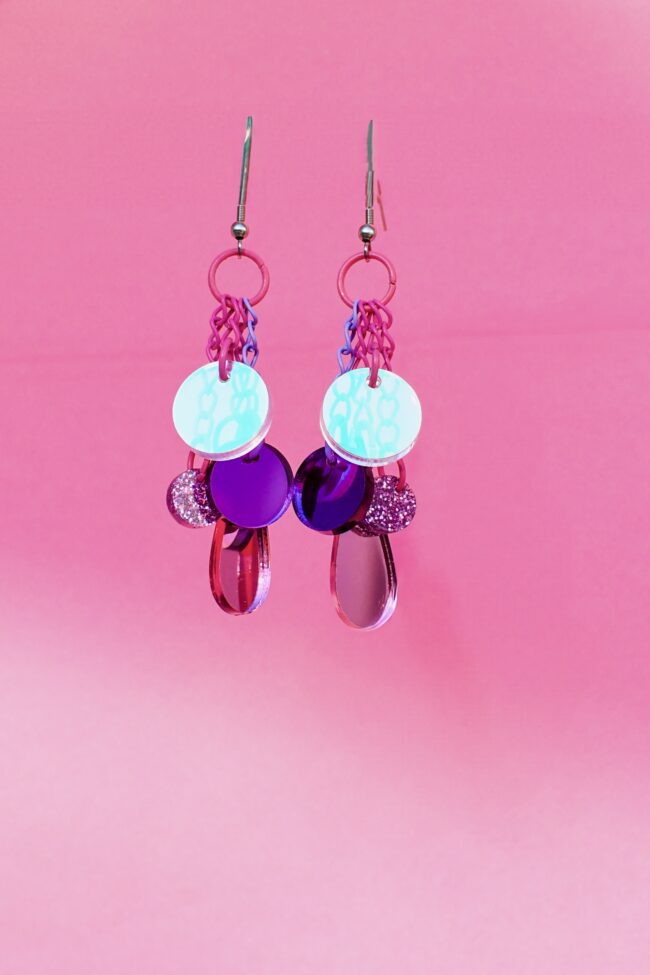 DOP Tear moniosaiset moniväriset korvakorut lilac titiMadam Jewelry DOP Tear moniosaiset moniväriset korvakorut lilac titiMadam Jewelry