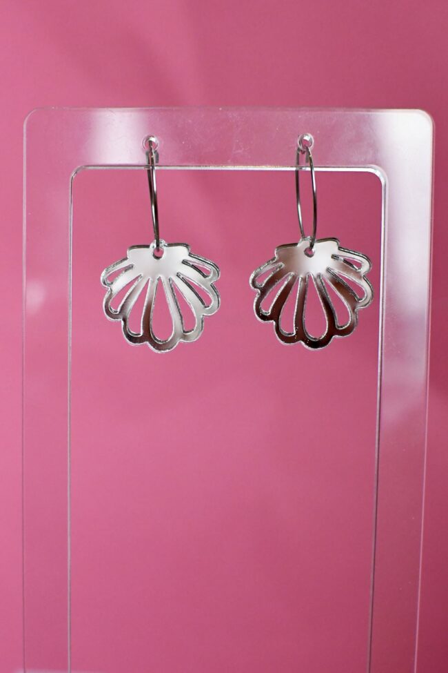 Pienet Simpukka Korvakorut hopea peili sävyssä titiMadam Jewelry Pienet Simpukka Korvakorut hopea peili sävyssä titiMadam Jewelry