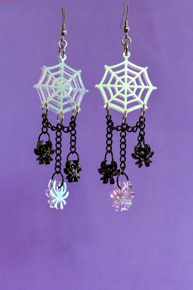 Hämähäkin verkko moniosaiset korvakorut titiMadam