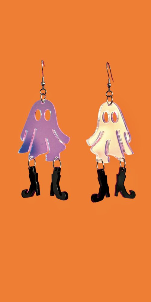 Isot iridescent halloween kummitus korvakorut titiMadam