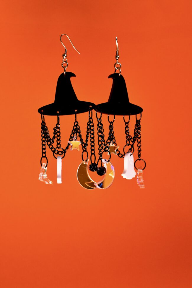 Isot Mustat Hattu Halloween korvakorut titiMadam Jewelry Isot Mustat Hattu Halloween korvakorut titiMadam Jewelry