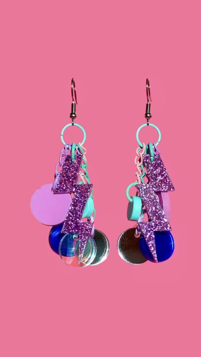 Näyttävät uniikit korvakorut DOP Lightning Cool titiMadam Näyttävät uniikit korvakorut DOP Lightning Cool titiMadam