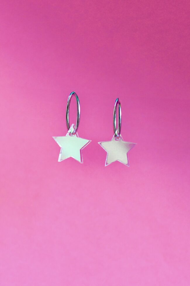 Pienet Tähti korvakorut hoops renkaalla iridescent titiMadam Jewelry Pienet Tähti korvakorut hoops renkaalla iridescent titiMadam Jewelry