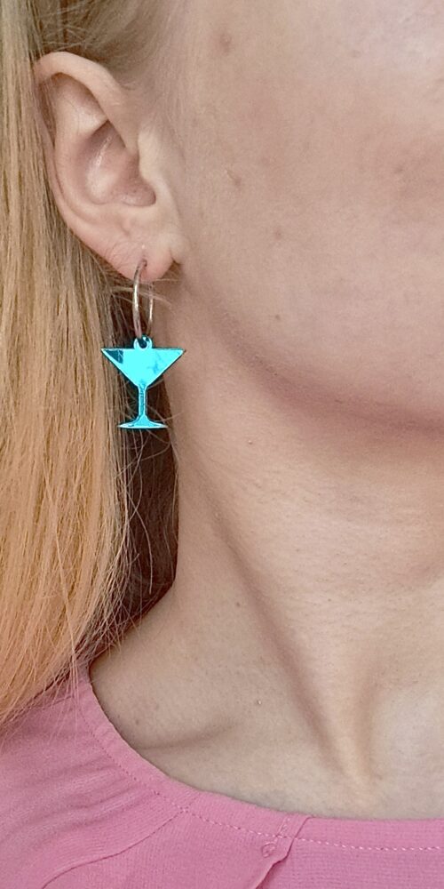 Pienet Cocktail korvakorut renkaalla jade peili titiMadam Jewelry