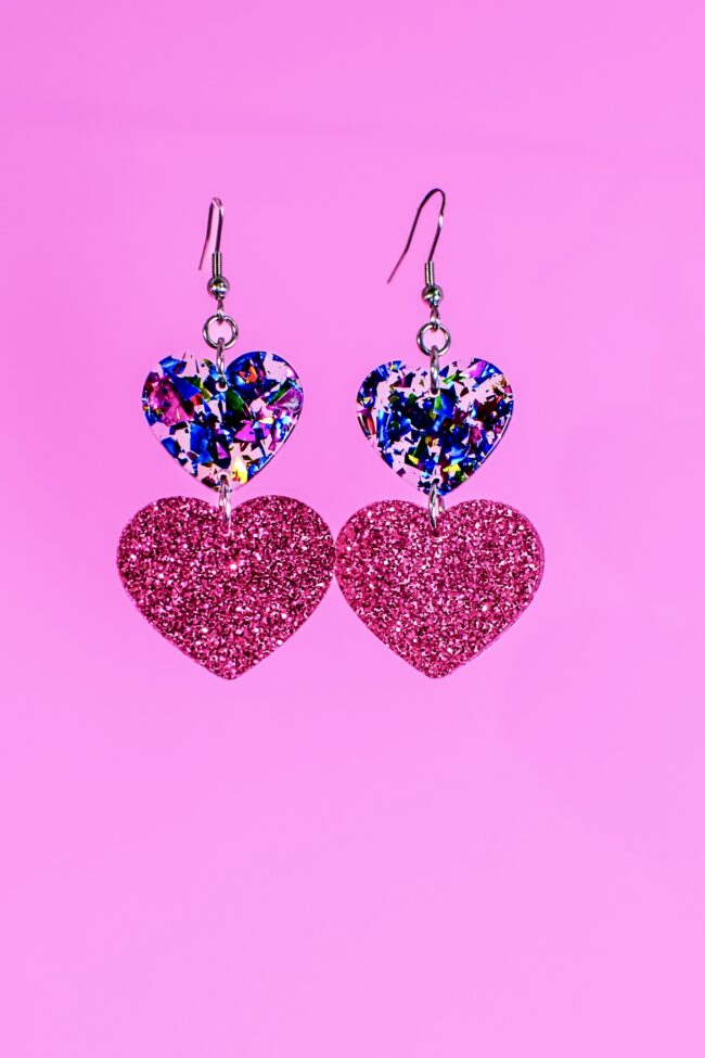 Glitter DoubleHeart Limited edition sydän korvakorut titiMadam Jewelry Glitter DoubleHeart Limited edition sydän korvakorut titiMadam Jewelry