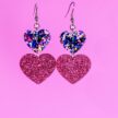 Glitter DoubleHeart Limited edition sydän korvakorut titiMadam Jewelry