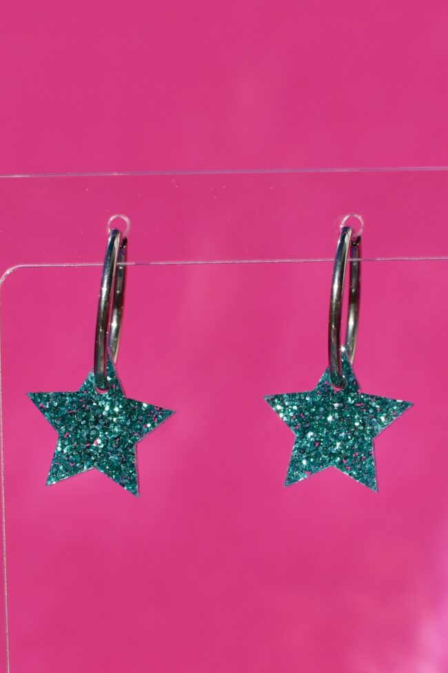 Glitter Tähti pienet jade Korvakorut renkaalla titiMadam Jewelry Glitter Tähti pienet jade Korvakorut renkaalla titiMadam Jewelry