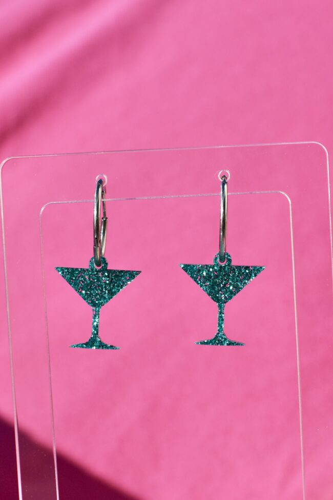 Pienet Cocktail korvakorut jade glitter renkaalla titiMadam Jewelry Pienet Cocktail korvakorut jade glitter renkaalla titiMadam Jewelry