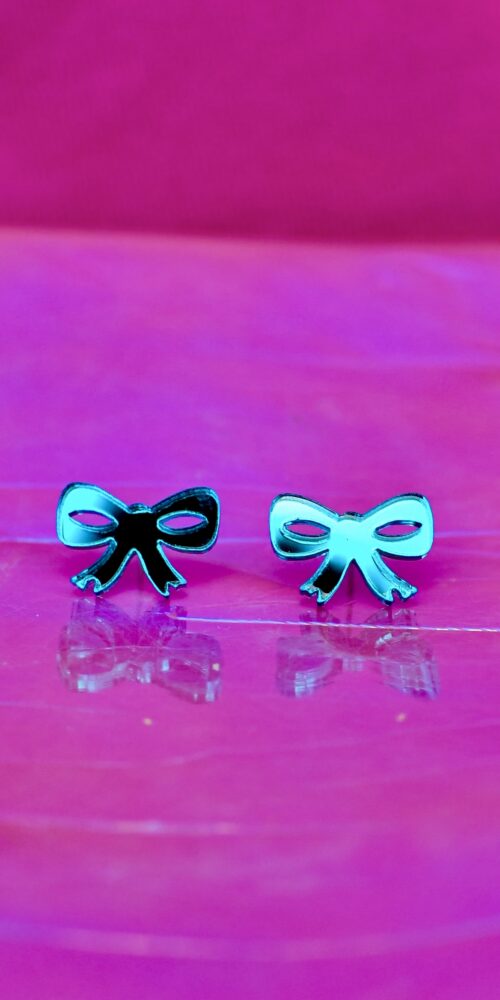 Pienet Rusetti Nappikorvakorut jade peili titiMadam Jewelry