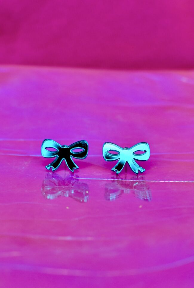 Pienet Rusetti Nappikorvakorut jade peili titiMadam Jewelry