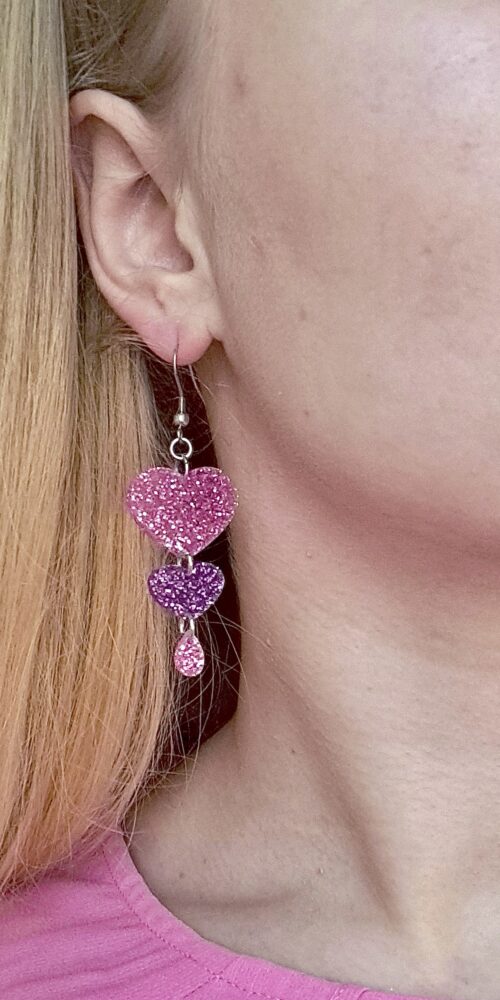 Glitter Amor Sydän korvakorut limited edition titiMadam Jewelry