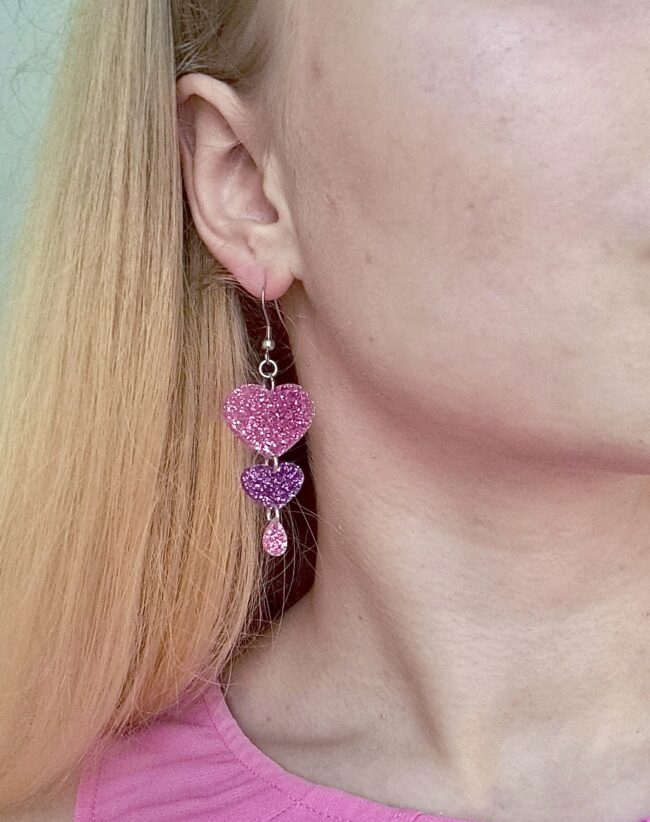 Glitter Amor Sydän korvakorut limited edition titiMadam Jewelry Glitter Amor Sydän korvakorut limited edition titiMadam Jewelry