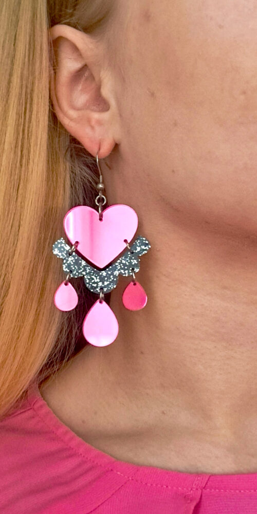 HeartDrop Moniosaiset näyttävät korvakorut titiMadam Jewelry