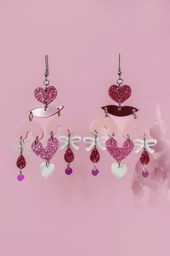 HEARTLESS 29 Uniikit Vaaleanpunaiset korvakorut titiMadam HEARTLESS 29 Uniikit Vaaleanpunaiset korvakorut titiMadam