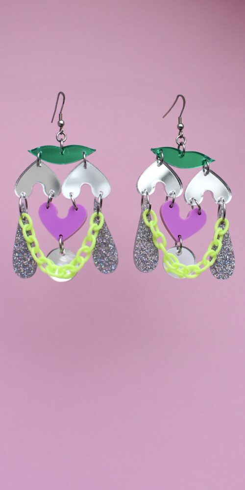 Näyttävät Moniosaiset Uniikit Korvakorut Heartless 26 titiMadam Jewelry