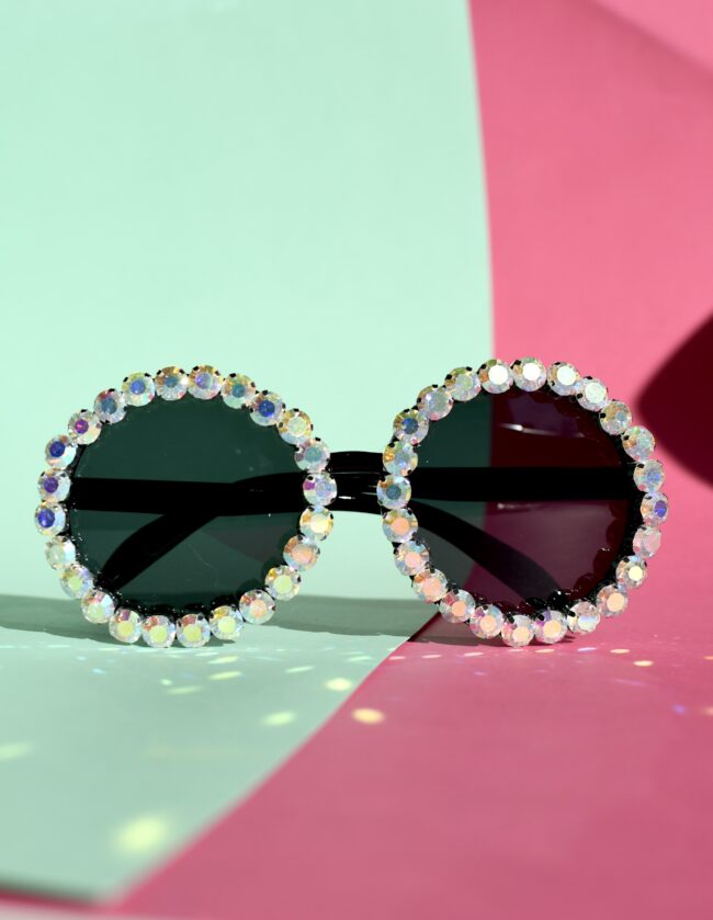 Pyöreät timantti aurinkolasit AB kirkas titiMadam Jewelry Pyöreät timantti aurinkolasit AB kirkas titiMadam Jewelry