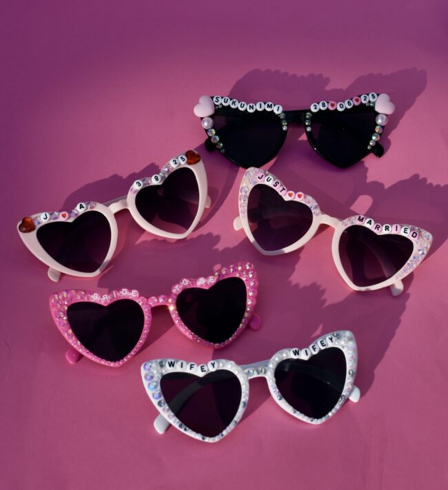 Customoitavat Sydän aurinkolasit morsian titiMadam Jewelry Customoitavat Sydän aurinkolasit morsian titiMadam Jewelry