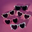 Customoitavat Sydän aurinkolasit morsian titiMadam Jewelry