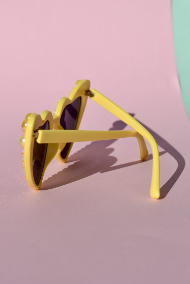 Keltaiset Sydän Timantti Aurinkolasit titiMadam Jewelry Keltaiset Sydän Timantti Aurinkolasit titiMadam Jewelry