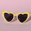 Keltaiset Sydän TimanttiHelmi Aurinkolasit titiMadam Jewelry
