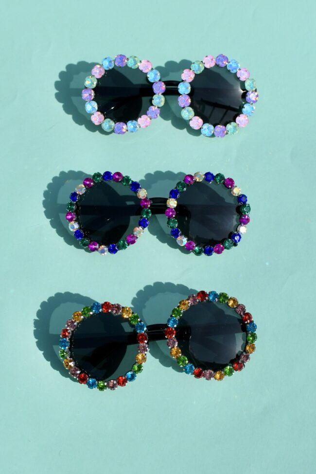 Moniväriset kotimaiset pyöreät timantti aurinkolasit titiMadam Jewelry Moniväriset kotimaiset pyöreät timantti aurinkolasit titiMadam Jewelry