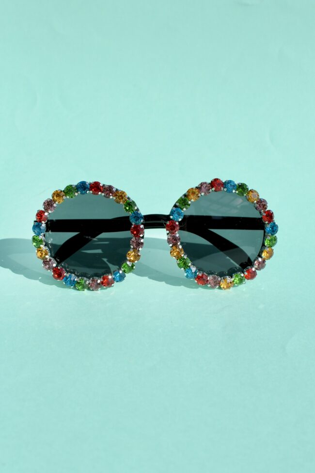 Moniväriset timantti Vappu aurinkolasit titiMadam Jewelry Moniväriset timantti Vappu aurinkolasit titiMadam Jewelry