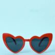 Sydän aurinkolasit punainen titiMadam Jewelry