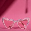 Sydän aurinkolasit vaaleanpunainen love titiMadam Jewelry