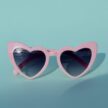 Sydän aurinkolasit vaaleanpunainen titiMadam Jewelry