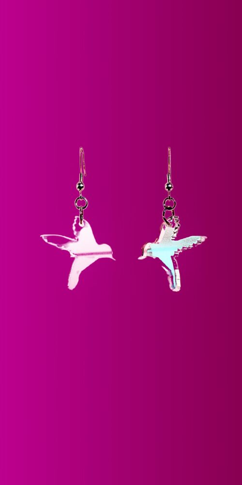 Pienet Kolibri Korvakorut koukulla iridescent titiMadam Jewelry