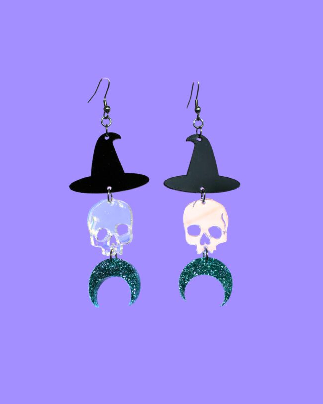 Cowboy Pääkallo Korvakorut Halloween Special titiMadam Jewelry Cowboy Pääkallo Korvakorut Halloween Special titiMadam Jewelry