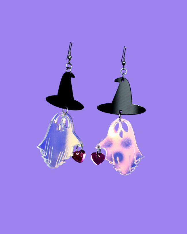 Kummitus Hatulla korvakorut Halloween Special titiMadam Jewelry