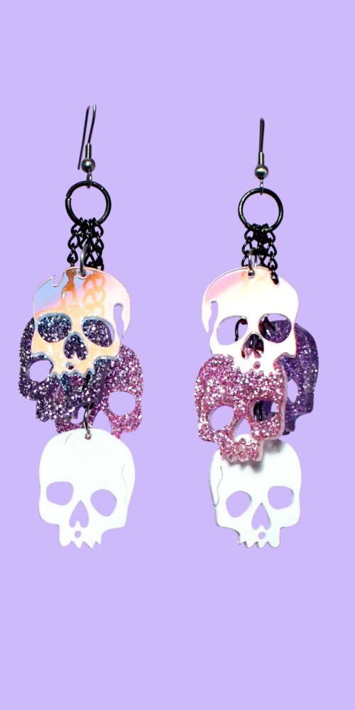 Pääkalloketju Halloween Korvakorut titiMadam Jewelry